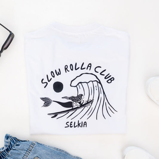 Selkia Slow Rolla Club Tee - Eco-Friendly Fashion for Ocean Conservation